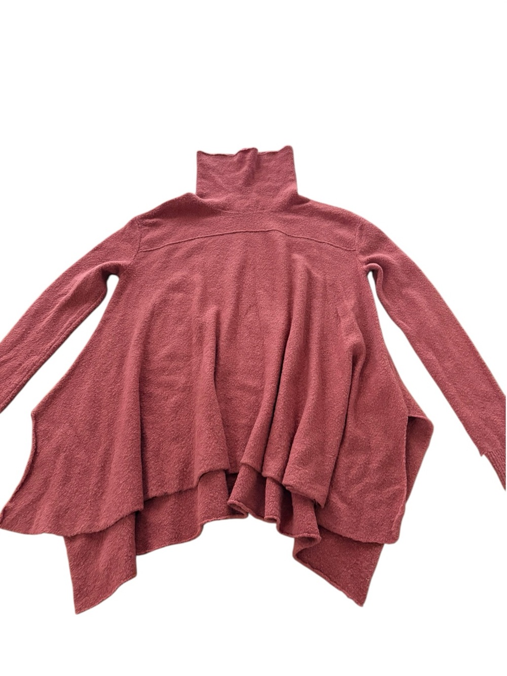 Free People Rosewood Turtleneck Swing Pullover